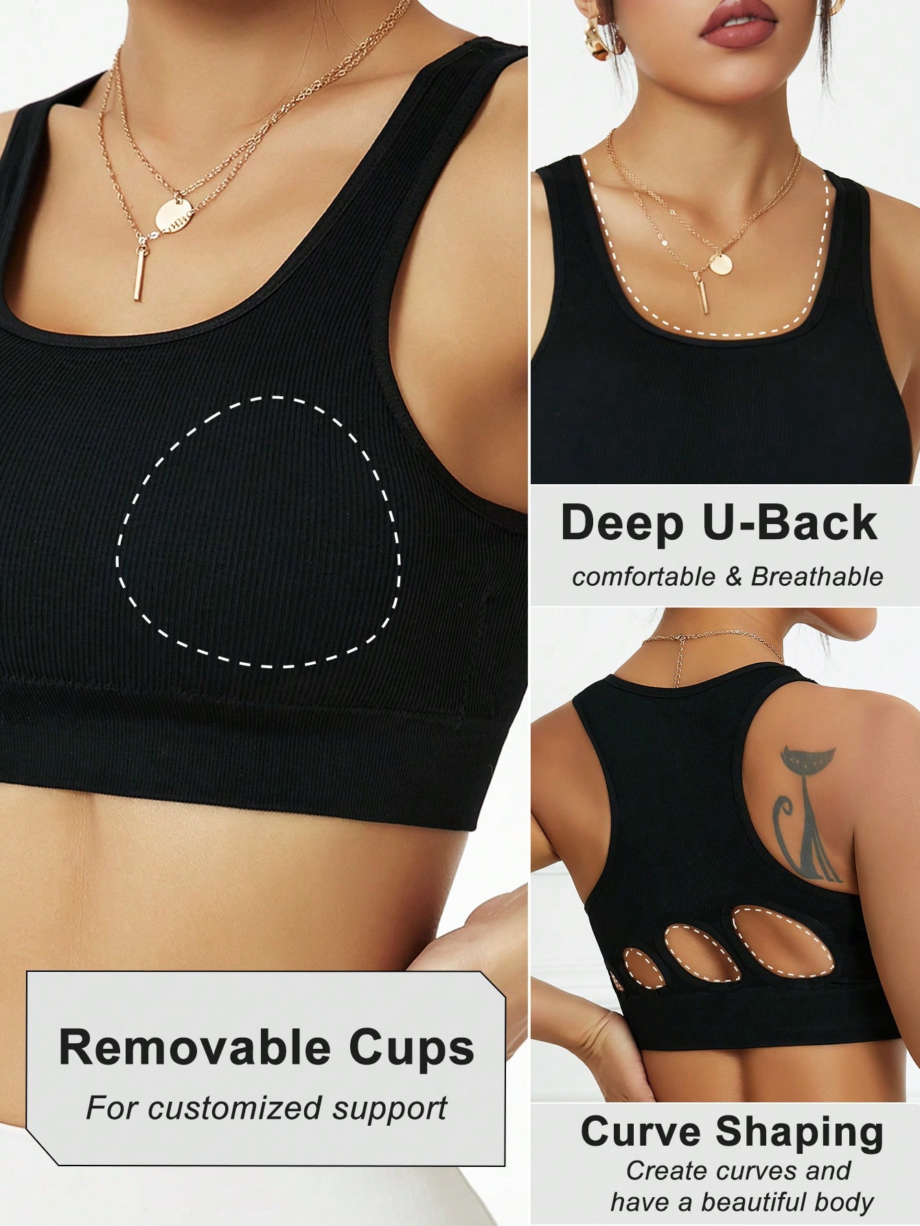 Women Ribbed Seamless Sports B - Seamless Ribbed Workout Tank Top 评论和价格