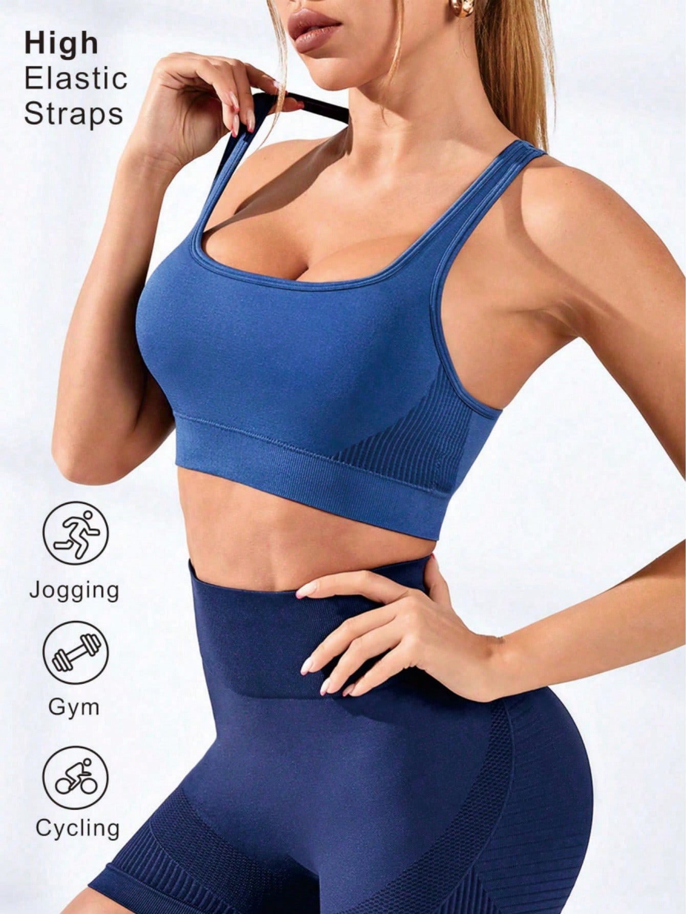 Women's Racerback Sports Bra S - Seamless Ribbed Workout Tank Top 评论和价格
