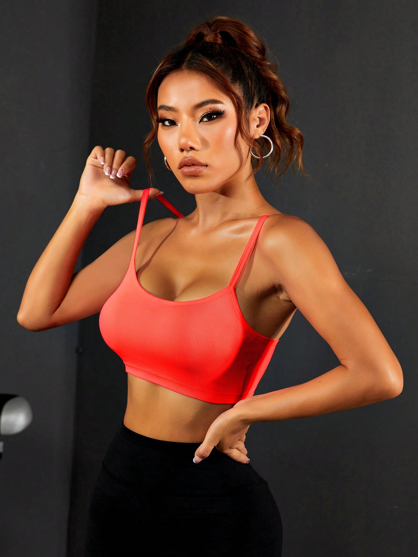 Women Ribbed Thin Strap Sports - Seamless Ribbed Workout Tank Top 评论和价格