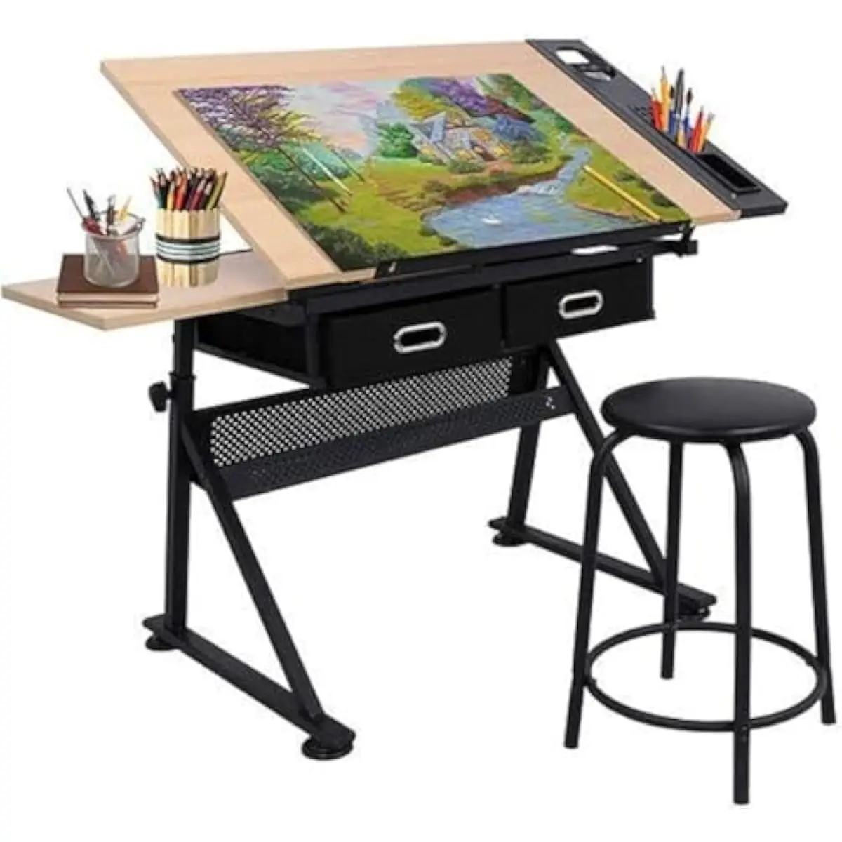 Adjustable Drafting Desk with  - Tops 评论和价格