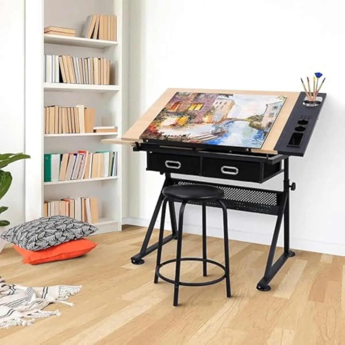 Adjustable Drafting Desk with  - Tops 评论和价格
