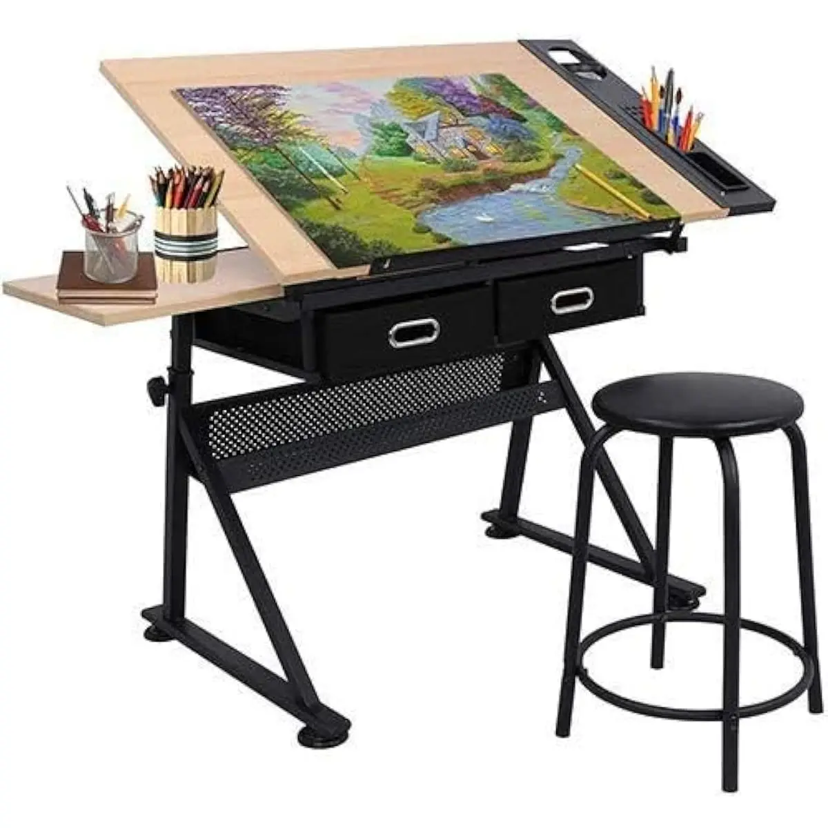 Adjustable Drafting Desk with  - Tops 评论和价格