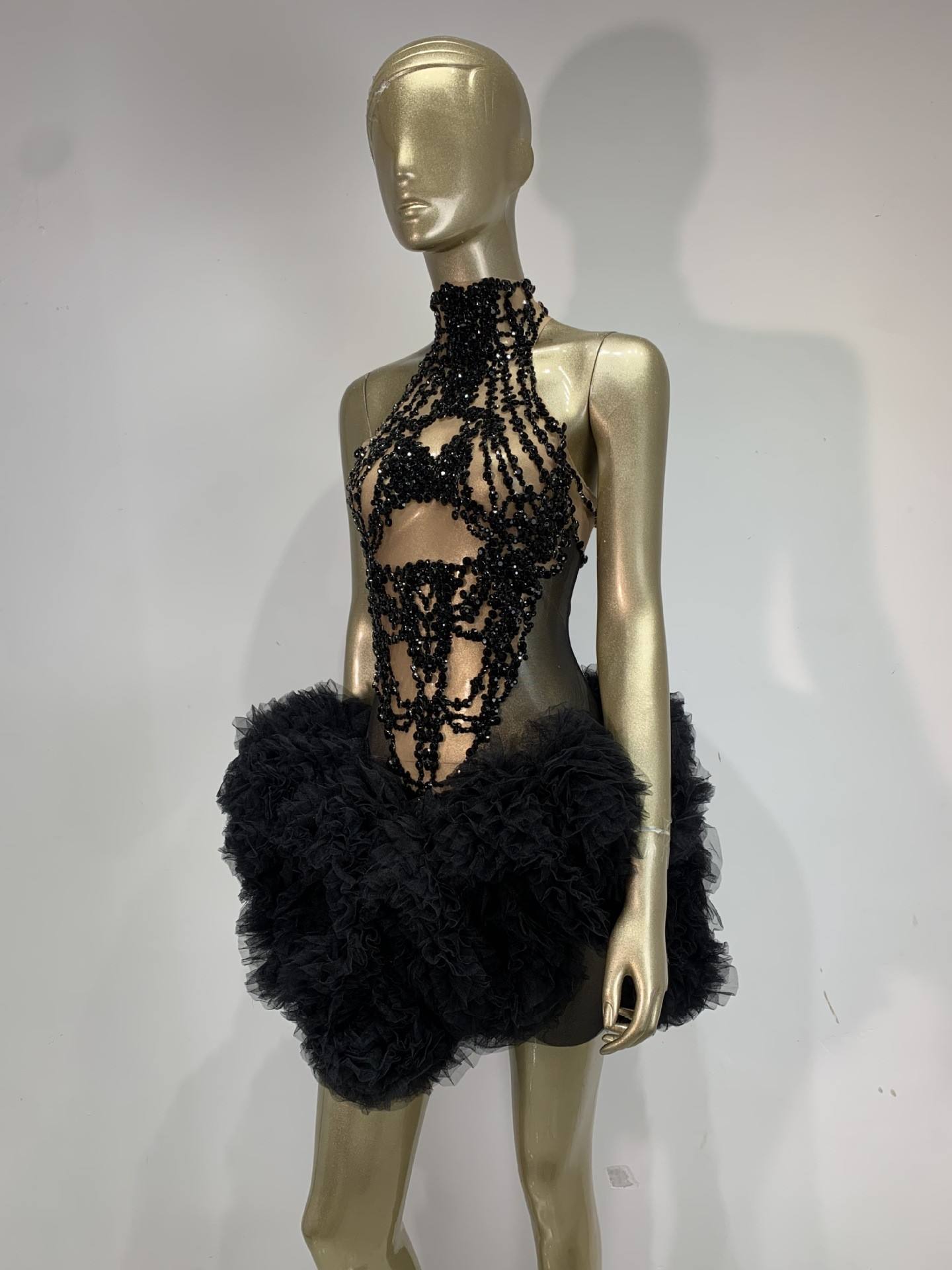Women Mini Dress Sparkly Rhine - Sparkly Rhinestone Club Party Dress 评论和价格