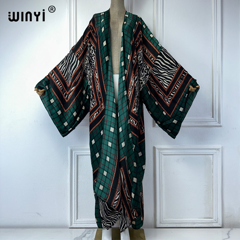 WINYI kimono sexy summer 2025  - Boho Summer Beach Maxi Dress 评论和价格