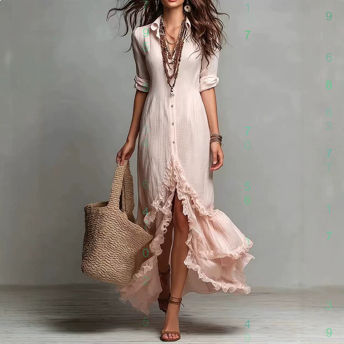 Cross back cotton linen dress  - Casual Loose Linen Shirt Dress 评论和价格