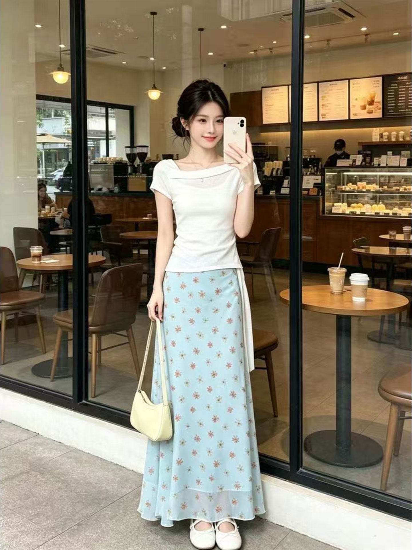 Korean Design A-Line Fish Tail - Korean Style A Line Shirt Dress 评论和价格
