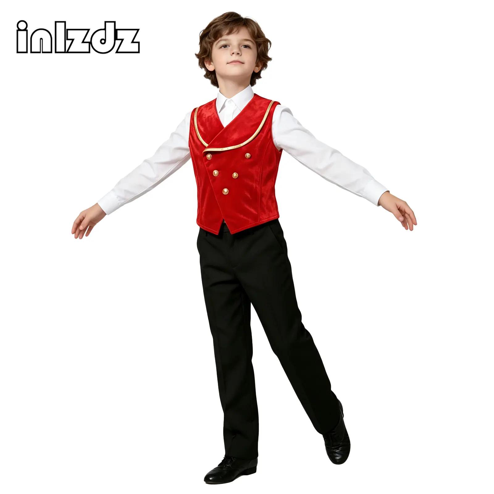 Kids Boys Medieval Velvet Vest - Dresses 评论和价格
