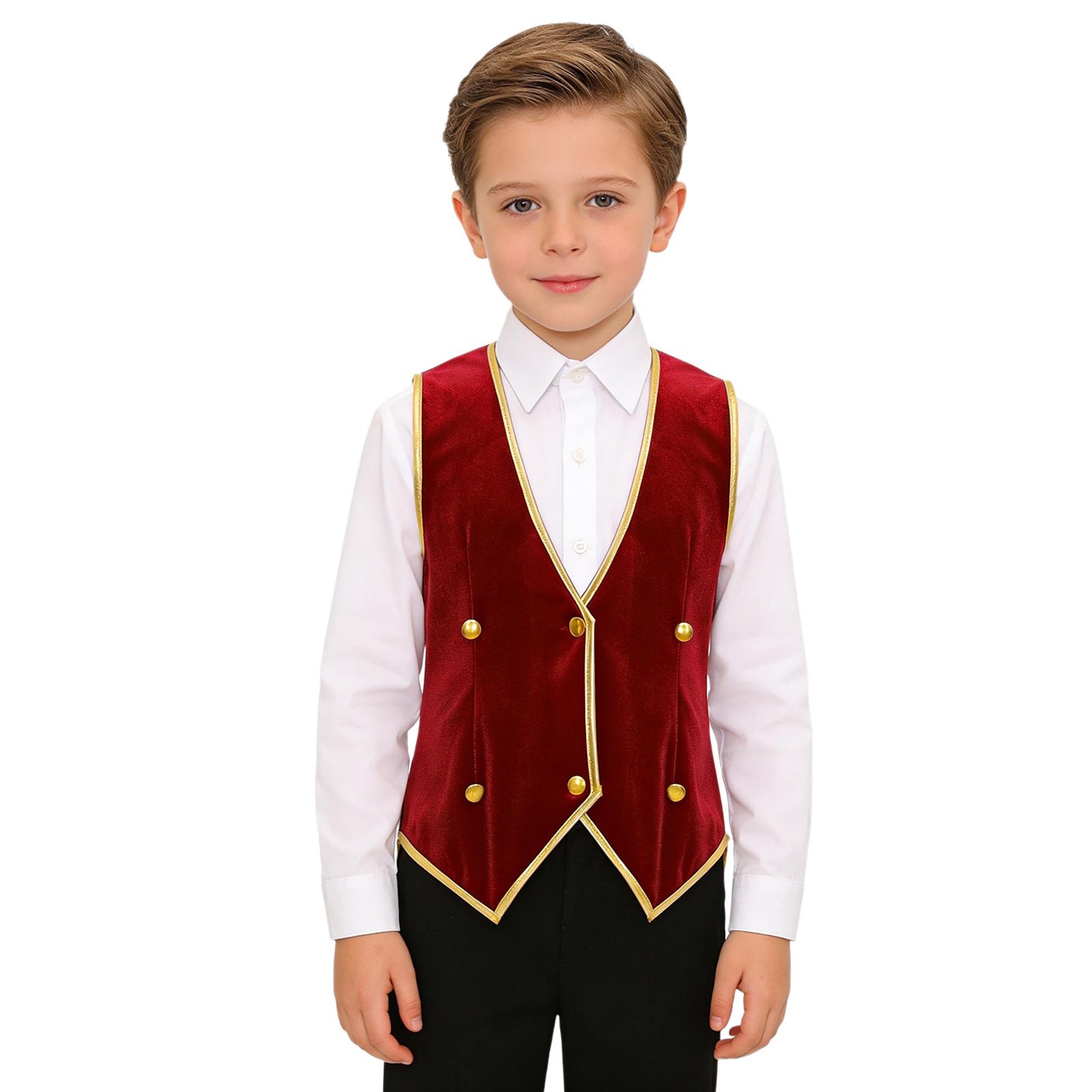 Kids Boys Medieval Velvet Vest - Dresses 评论和价格