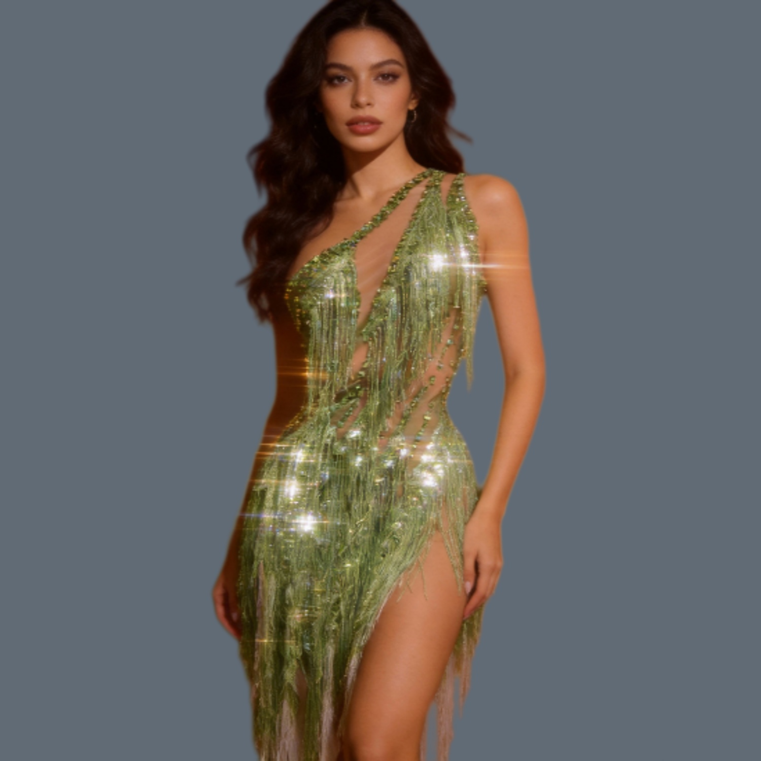 Sexy Women Sparkly Rhinestone  - Sparkly Rhinestone Club Party Dress 评论和价格