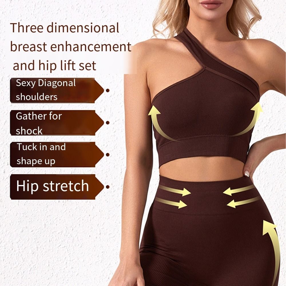 2Pcs Casual Seamless Women Wor - Seamless Ribbed Workout Tank Top 评论和价格