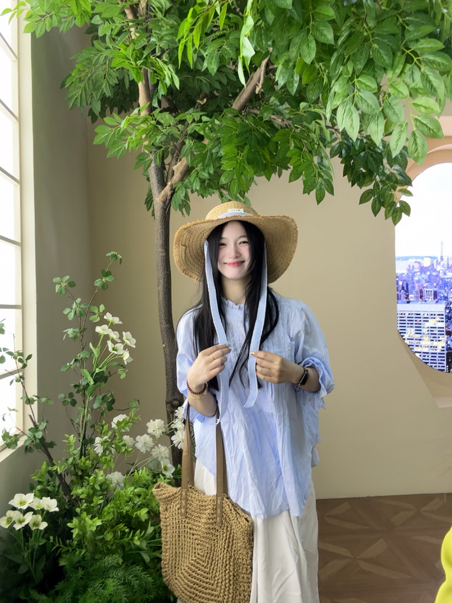 plus Size Women's Blue Bubble  - Korean Style A Line Shirt Dress 评论和价格