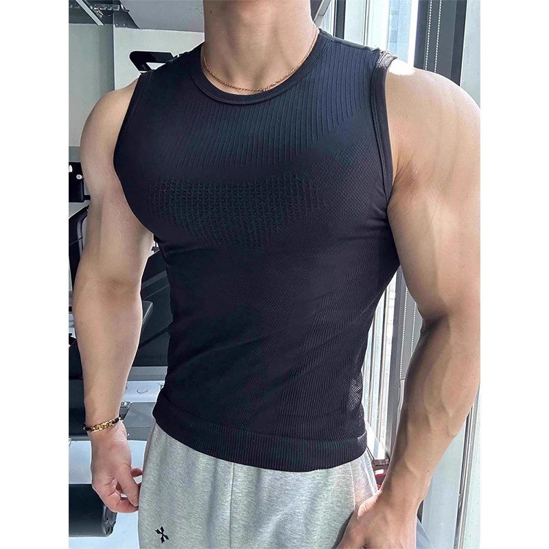 Men's Seamless Ribbed Fitness  - Seamless Ribbed Workout Tank Top 评论和价格