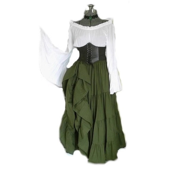 High Waist Long Sleeve Dress C - Dresses 评论和价格