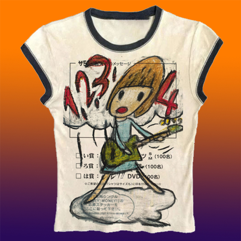 Y2K Korean Popular Clothes Emo - Y2K Graphic Baby Tee Crop 评论和价格