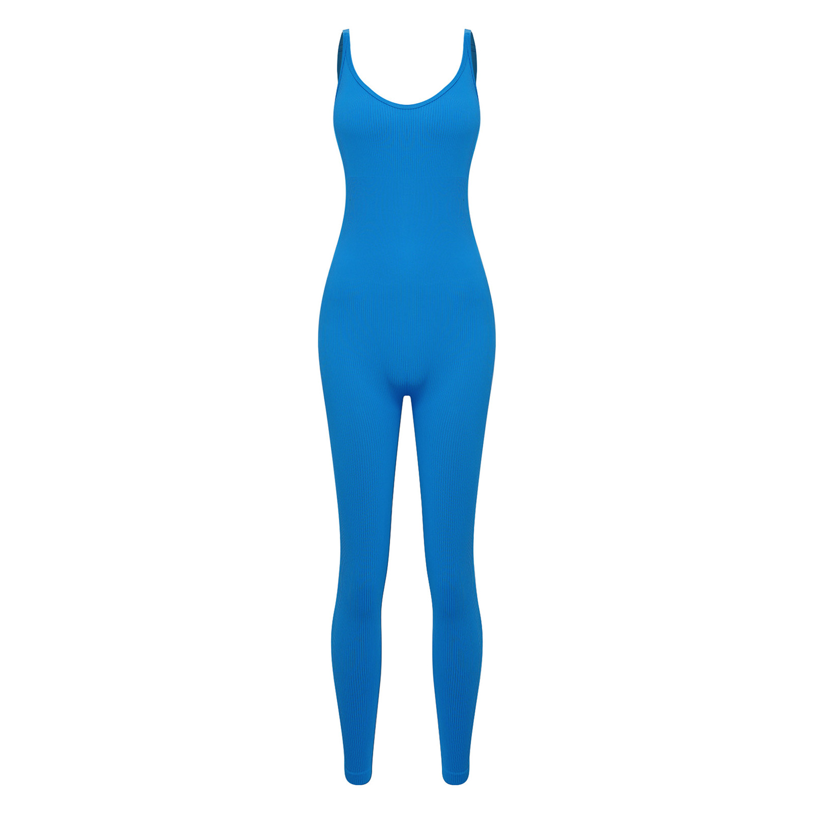 Women Yoga Workout Jumpsuit On - Seamless Ribbed Workout Tank Top 评论和价格