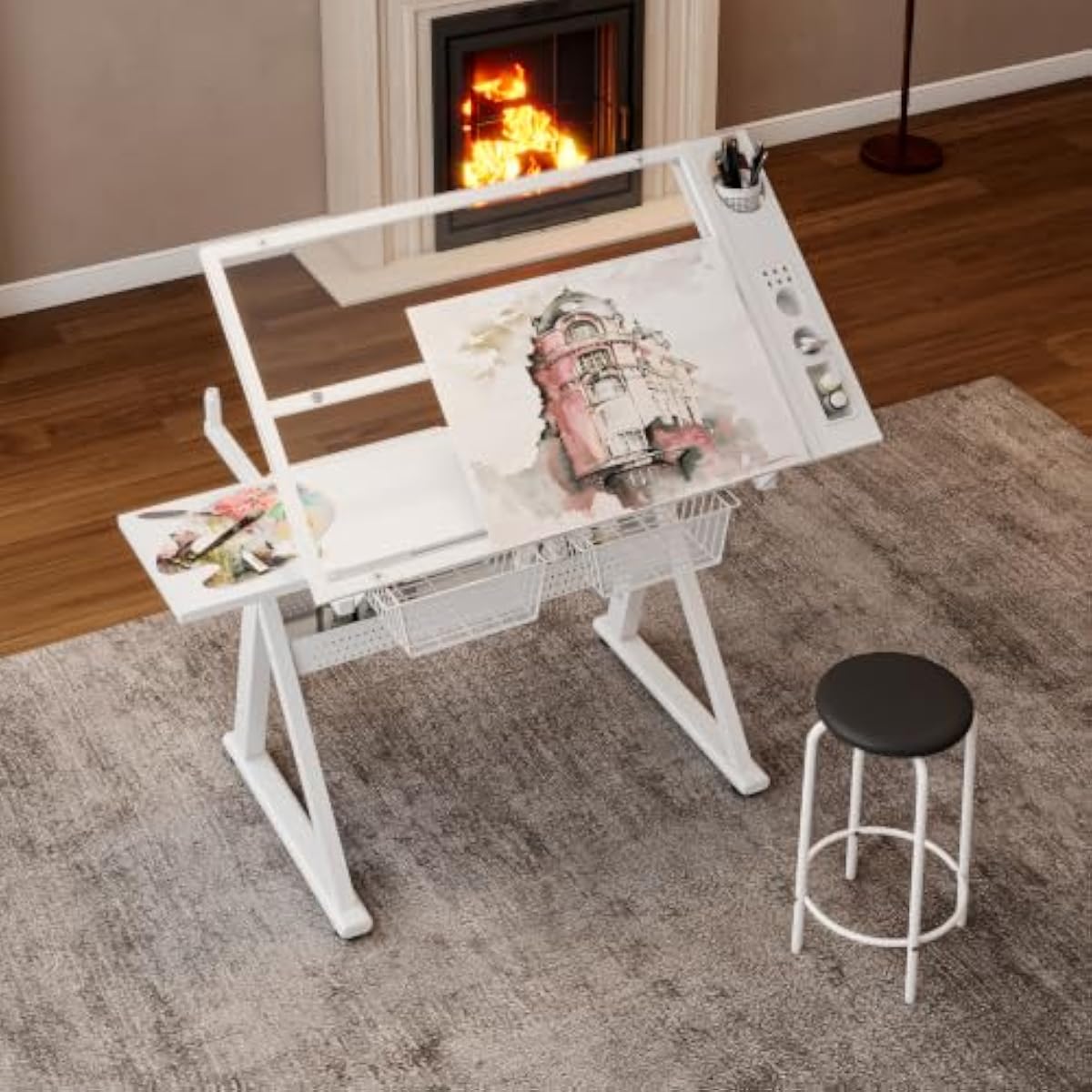 Adjustable Drafting Desk with  - Tops 评论和价格