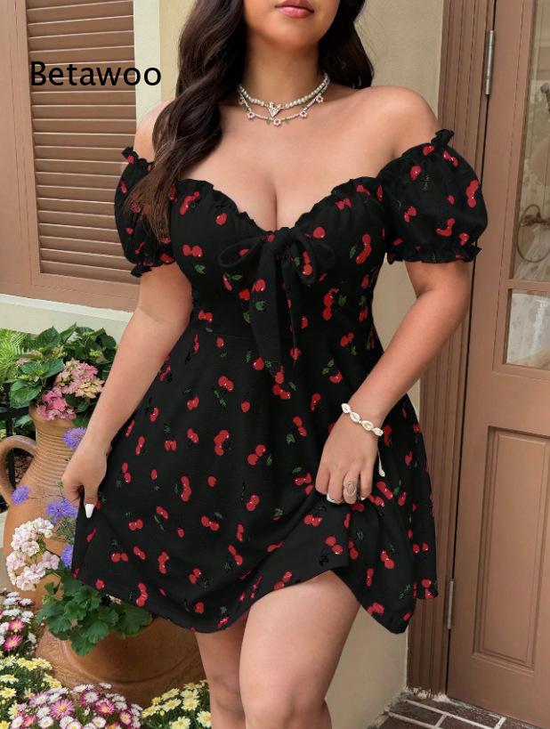 Women's Off Shoulder Floral Pr - Off Shoulder Puff Sleeve Sundress 评论和价格