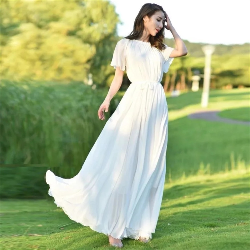 2023 New Women Summer Dress La - French Vintage Floral Midi Dress 评论和价格