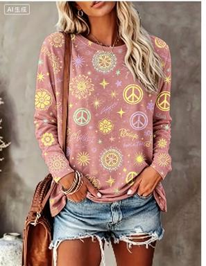 Women Long Sleeve T‑Shirt Hipp - Blouses 评论和价格