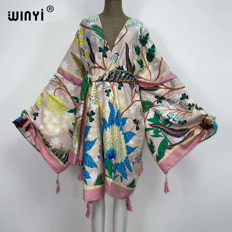 WINYI Autumn Dresses for Women - Boho Summer Beach Maxi Dress 评论和价格