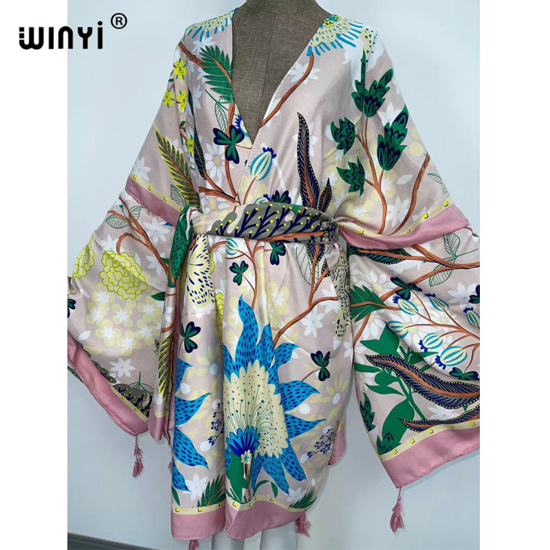 WINYI Autumn Dresses for Women - Boho Summer Beach Maxi Dress 评论和价格