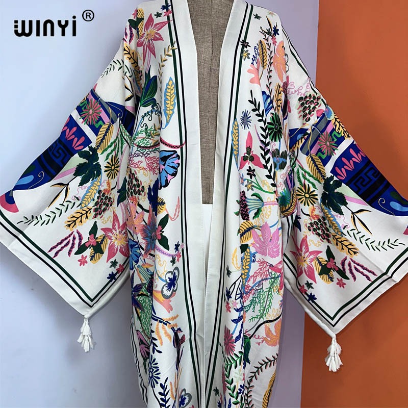 WINYI kimono new boho beach su - Boho Summer Beach Maxi Dress 评论和价格