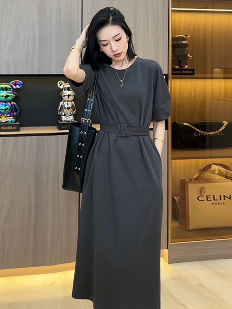 Klein Blue Women's Summer Casu - Korean Style A Line Shirt Dress 评论和价格