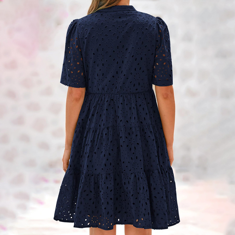 Women's Bohemian Summer V-Neck - French Vintage Floral Midi Dress 评论和价格