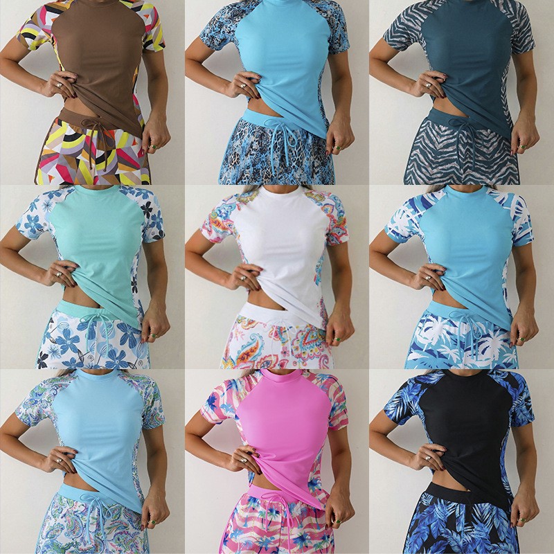 Woman Tankini With Shorts Crop - Tops 评论和价格